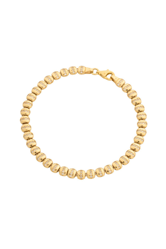 Pulsera en 10 kilates con bolas lisas y zirconias.png