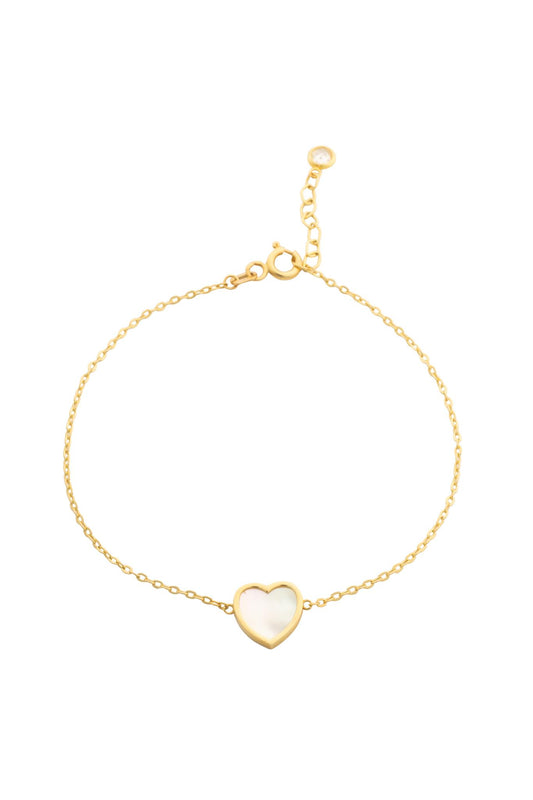 Pulsera en 10 kilates con corazón de madre perla.png