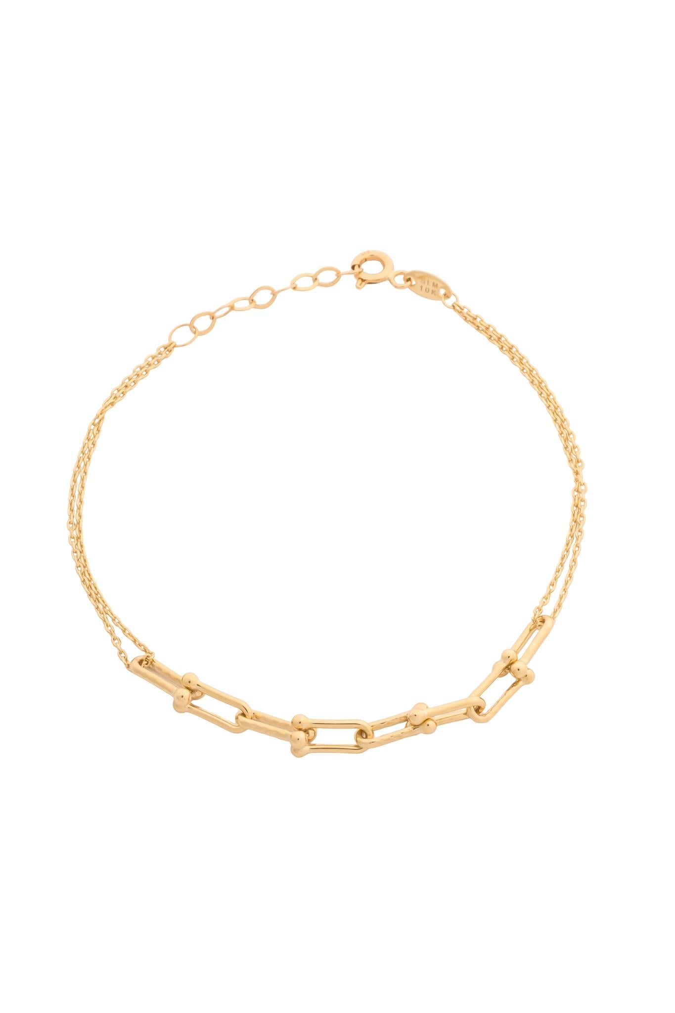Pulsera en 10 kilates con eslabones alargados y doble cadena.png