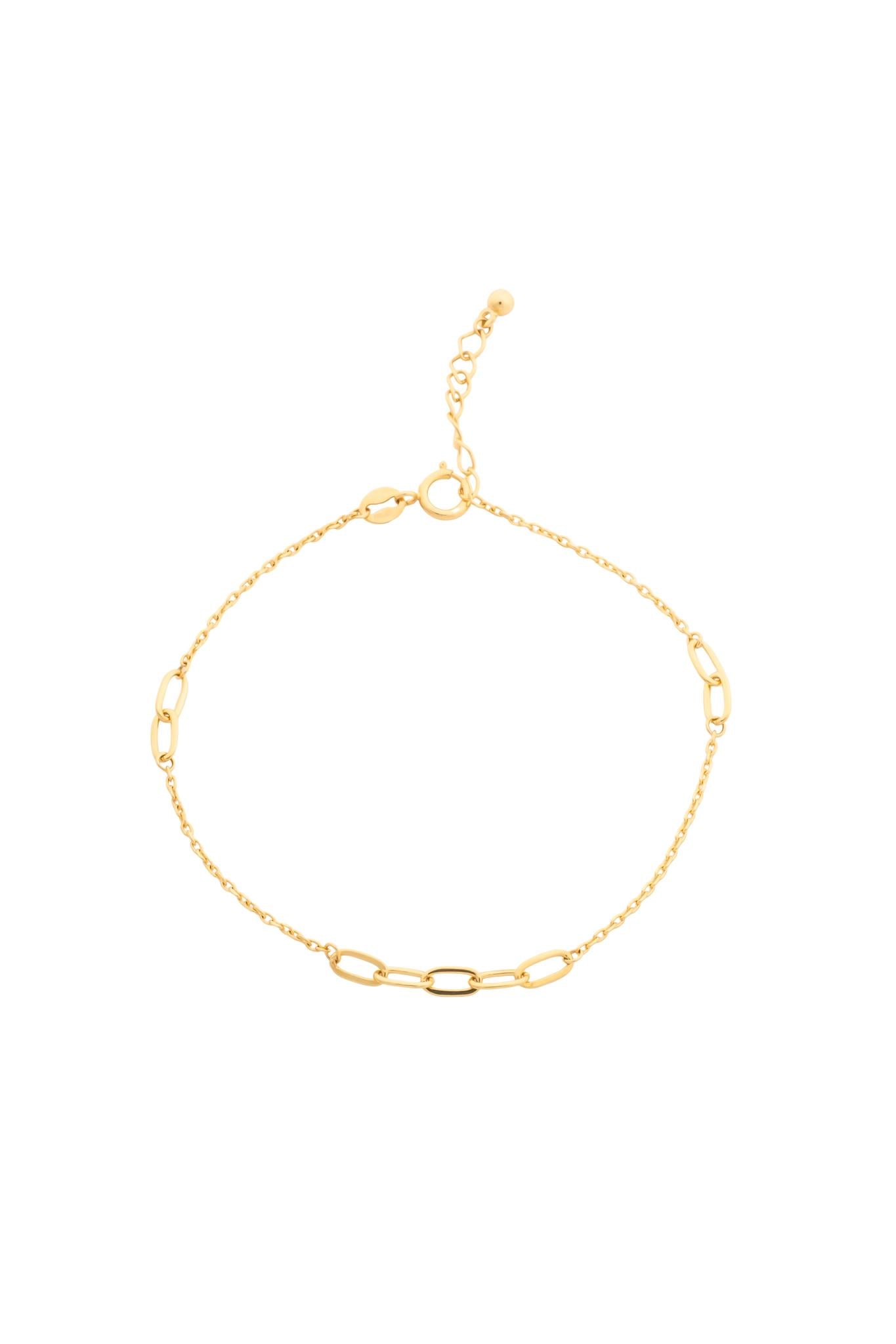 Pulsera en 10 kilates con eslabones ovalados.png
