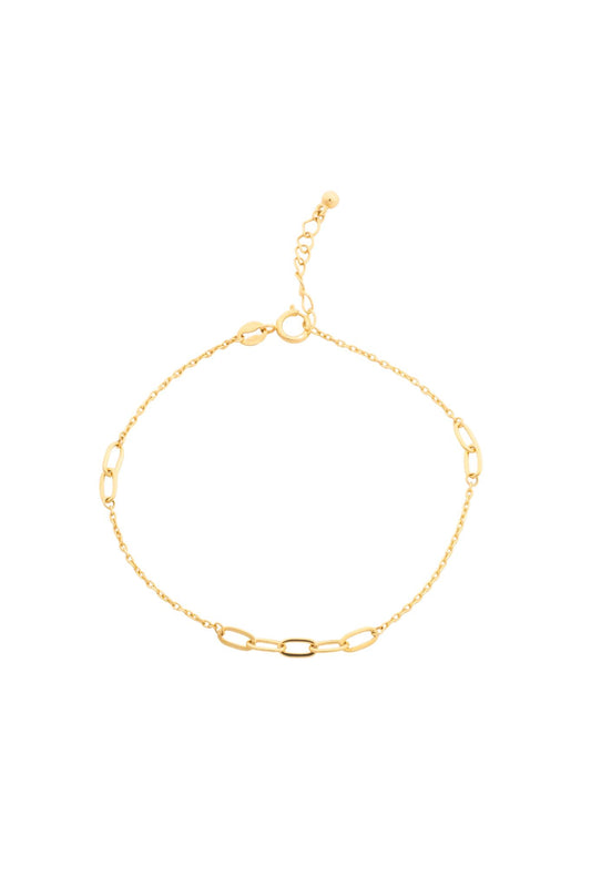 Pulsera en 10 kilates con eslabones ovalados.png