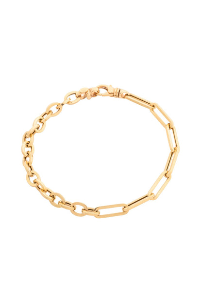 Pulsera en 10 kilates con eslabones rectangulares y circulares.png