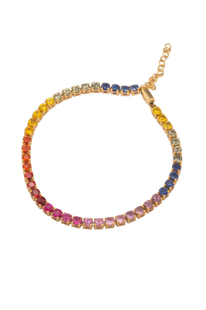 Pulso de oro sólido en 14 kilates con tenis zafiros rainbow de 4.43 ct..png