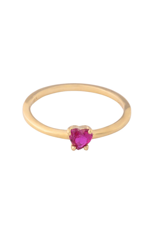 Anillo de oro solido en 10 kilares con una piedra en forma de corazón color rojo/rosa.png